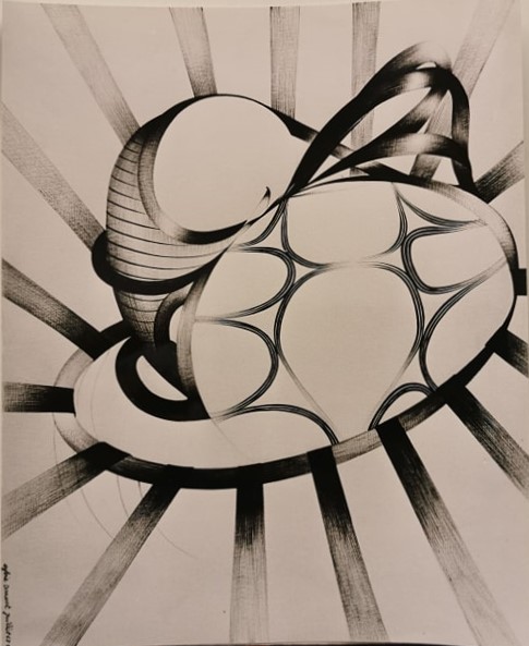 " Espace du dedans " 38x46 cm