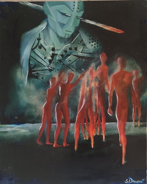 " An 2000 " 46x38cm