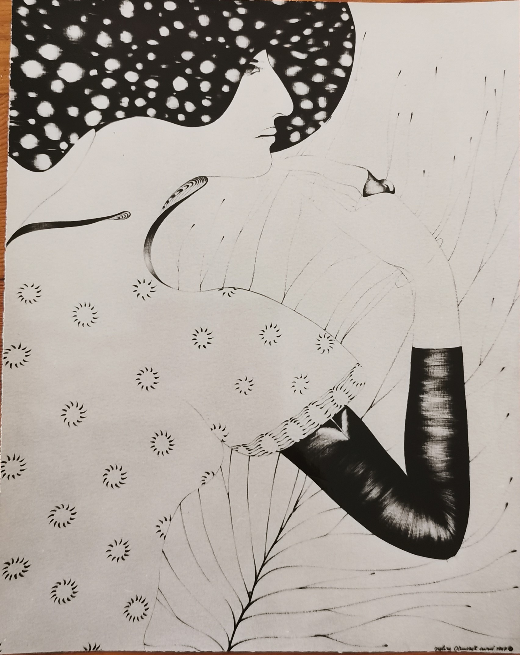 " Femme Torun " Stratifié 37x31cm