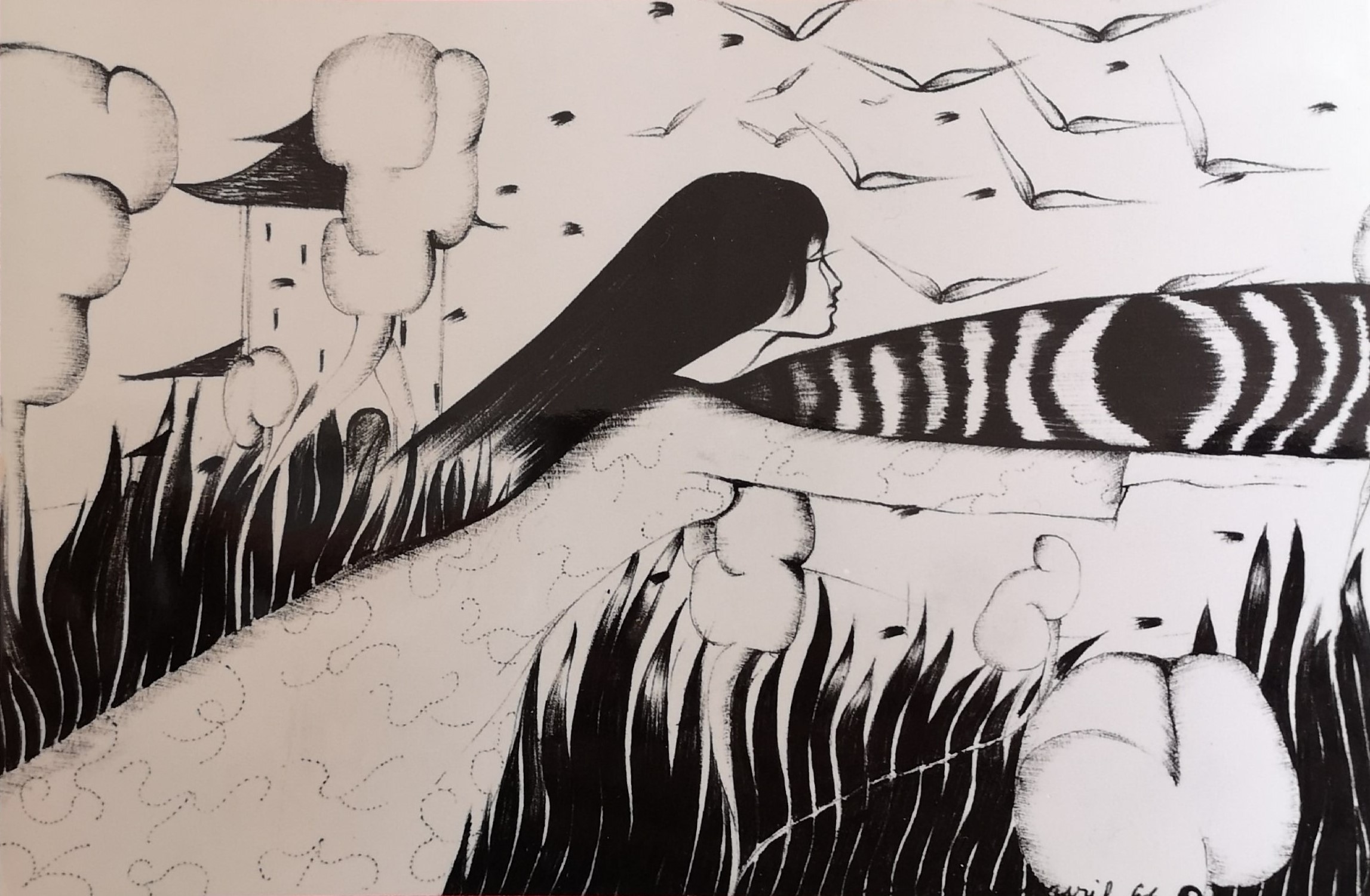" La belle au bois dormant " 23x30 cm