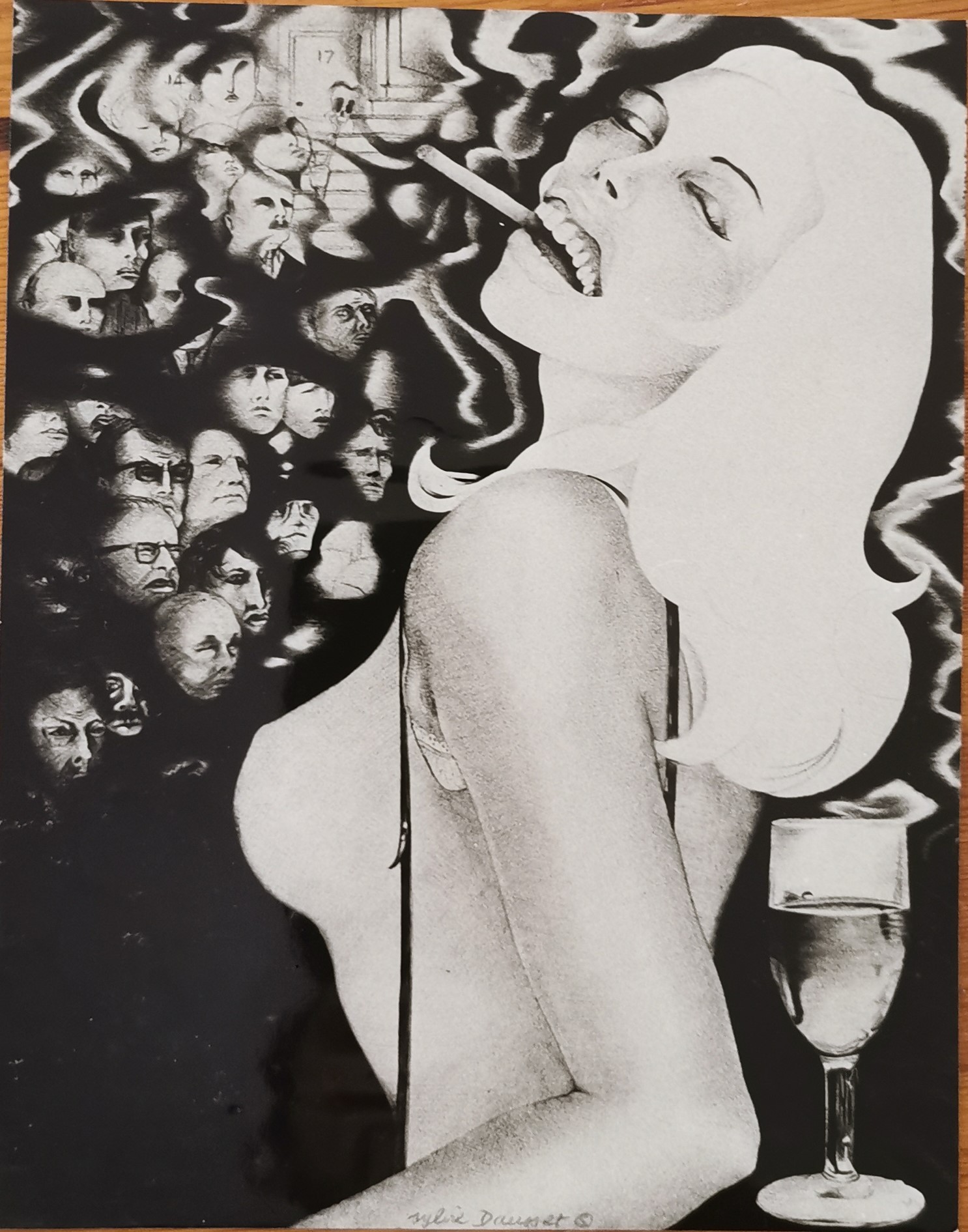 " La putain " 38x46cm