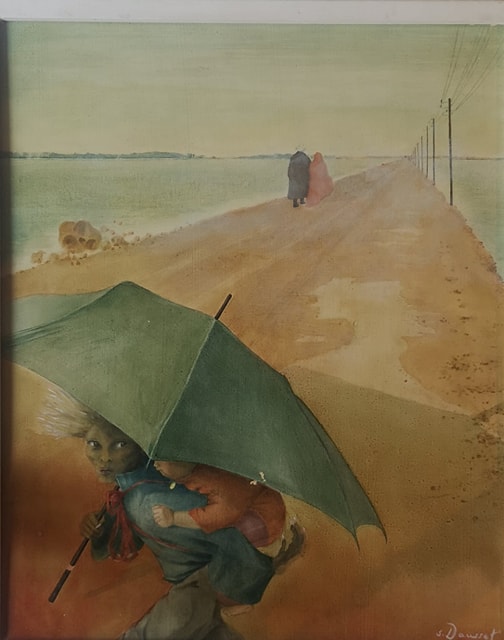 " Le voleur d'enfant " 46x35cm