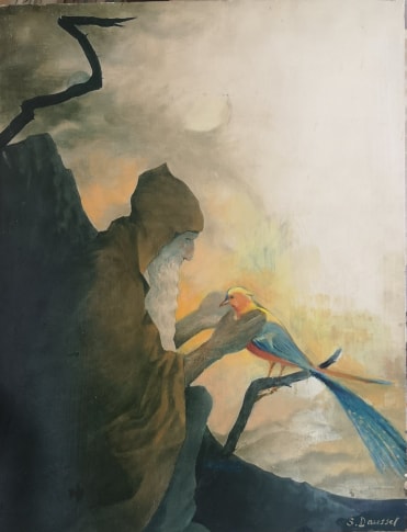 " Le patriarche " 46x38cm