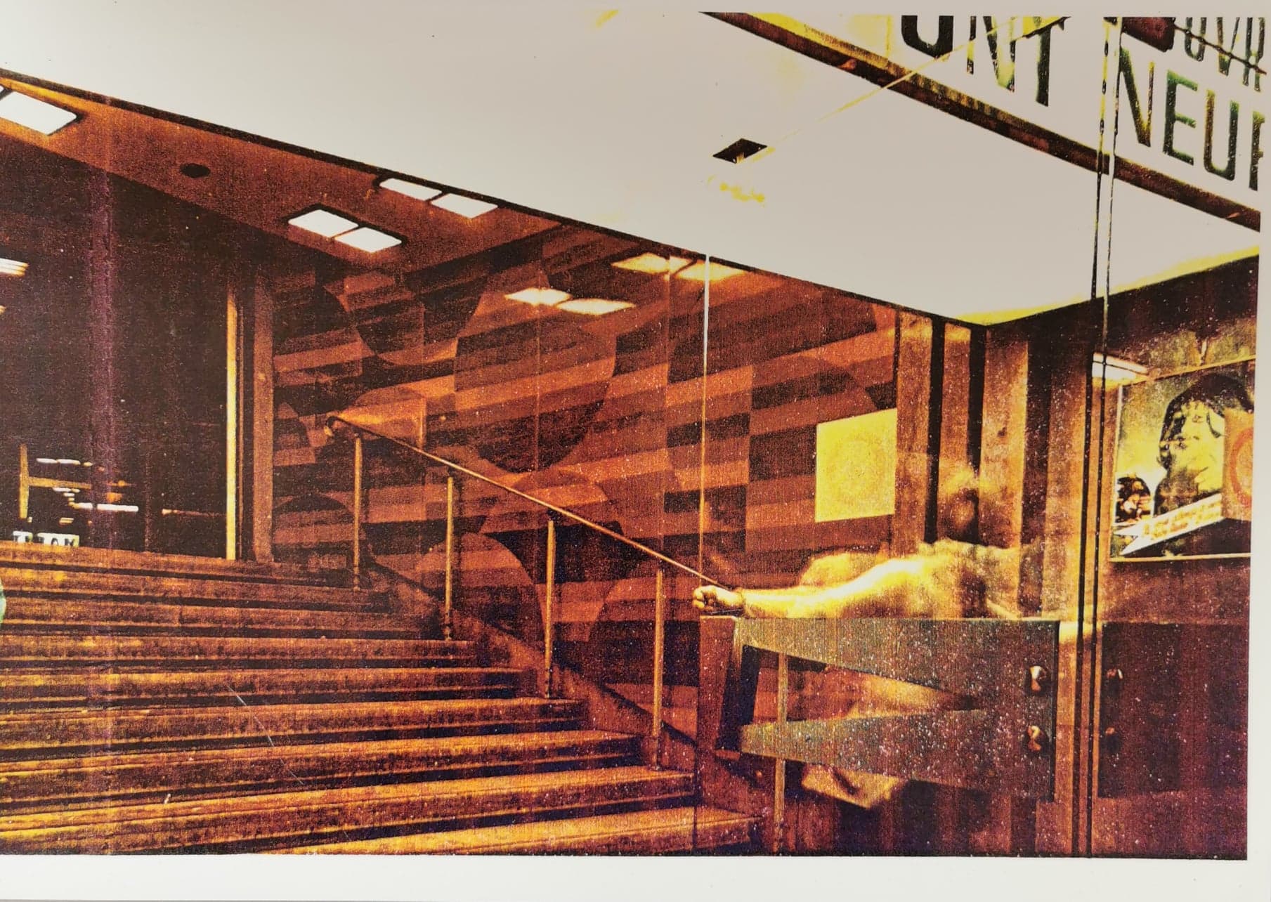 Metro pont neuf Paris, 1966, stratifiés 15m2 " Symphonie d'automne"
