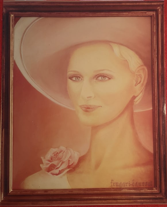 " Princesse CHARLÈNE de Monaco " 73x60cm
